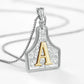 🤠 Letter Pendant CowTag Initial Necklace