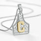 🤠 Letter Pendant CowTag Initial Necklace