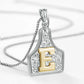 🤠 Letter Pendant CowTag Initial Necklace