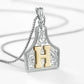 🤠 Letter Pendant CowTag Initial Necklace