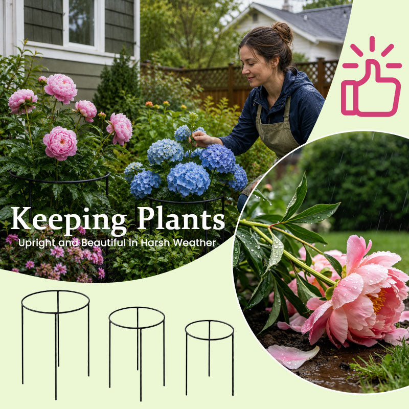 Round Plant Support Frame – Garden Stem Support Ring