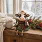 Christmas Cow Figurine — Cozy Holiday Home Decor