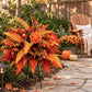 Autumn Harvest Floral Garden Stake Arrangement 🍁