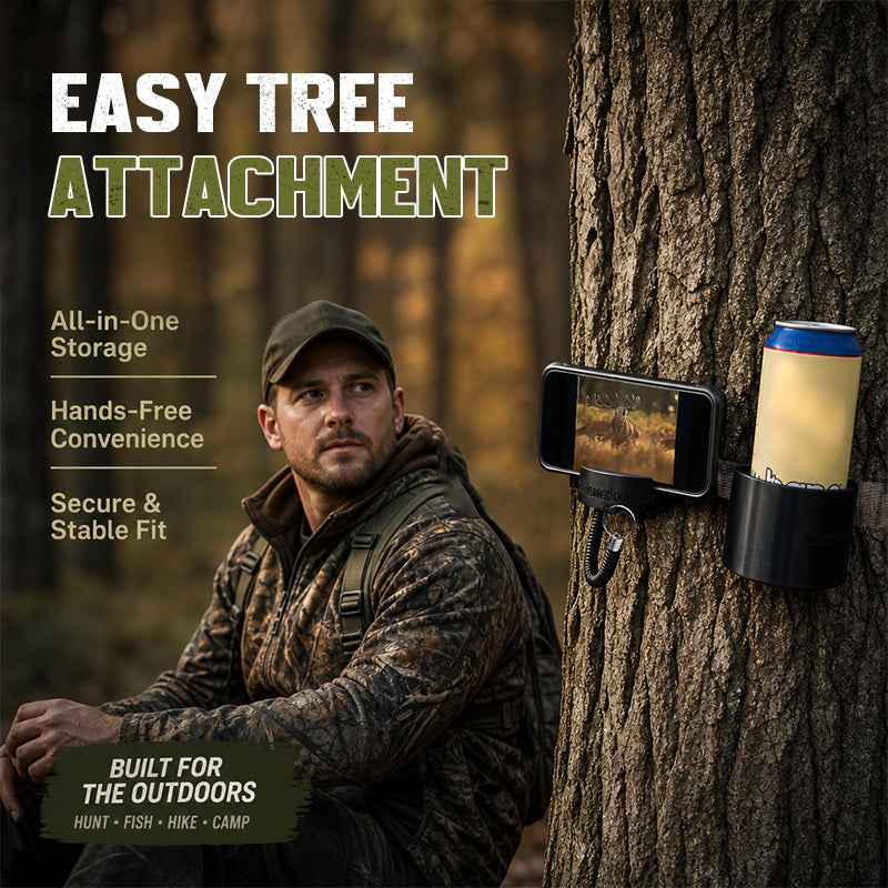 🦌 TreeStand Gear Station™ | Tree-Mounted Hunting Gear Holder