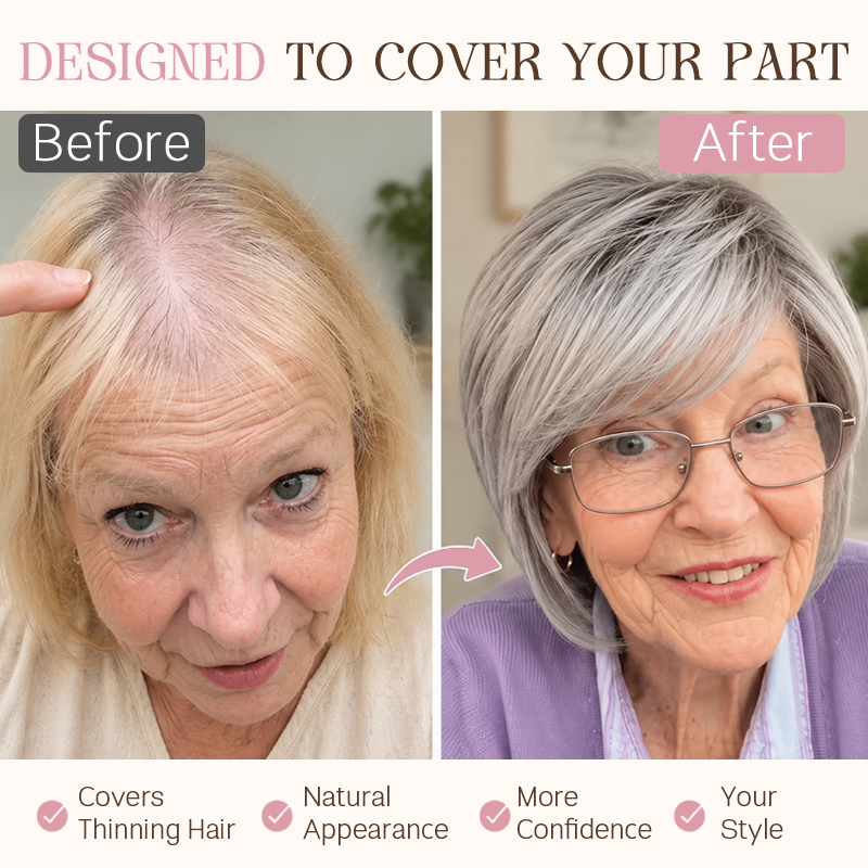 Natural-Looking Hair Topper for Women