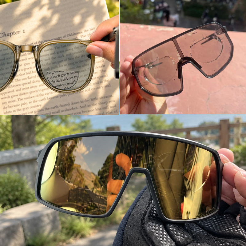 Stick-On Lens Inserts for Nearsightedness and Reading Glasses