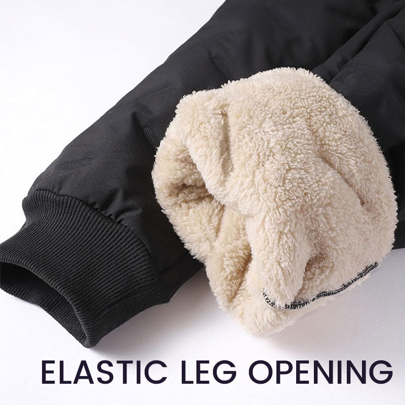 Thickened Cotton Pants with Lamb Fleece