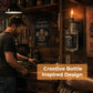 Wall Mounted Bottle Candle Holder Bracket – Rustic DIY Bottle Torch Display