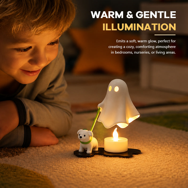 👻 Early Halloween Sale | Ghost Walking Dog LED Night Light | Cozy Halloween Decor