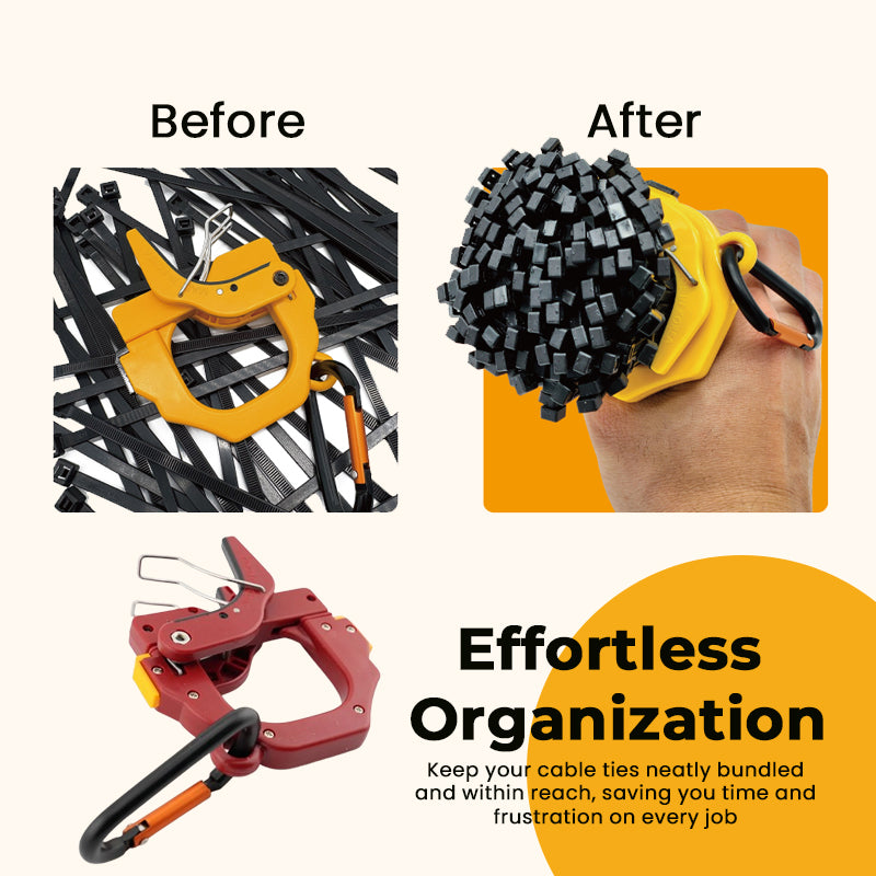 Portable Cable Tie Organizer Clip