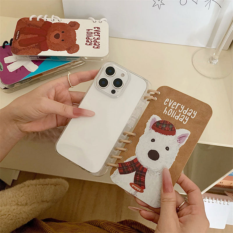 Loose-Leaf Notebook Cartoon Phone Case