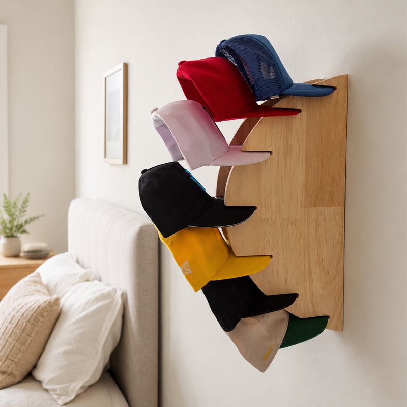 Wooden Baseball Cap Wall Holde