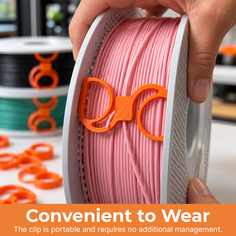 3D Printing Filament Clip – Wearable Anti-Tangle Spool Holder