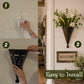 Wall-Mounted Plant Vase Decor