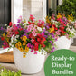 Autumn Eucalyptus & Violet Artificial Flowers for Home Decor