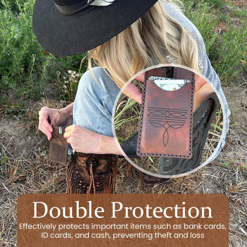 The Original Western Boot Wallet 👢 — Your Secret Essential for Hands-Free Freedom