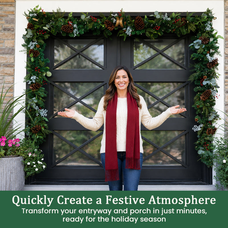 Adjustable Christmas Wreath Hanger Rod
