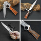 🔥 Tactical Outdoor Folding Knife with Built-In Flashlight