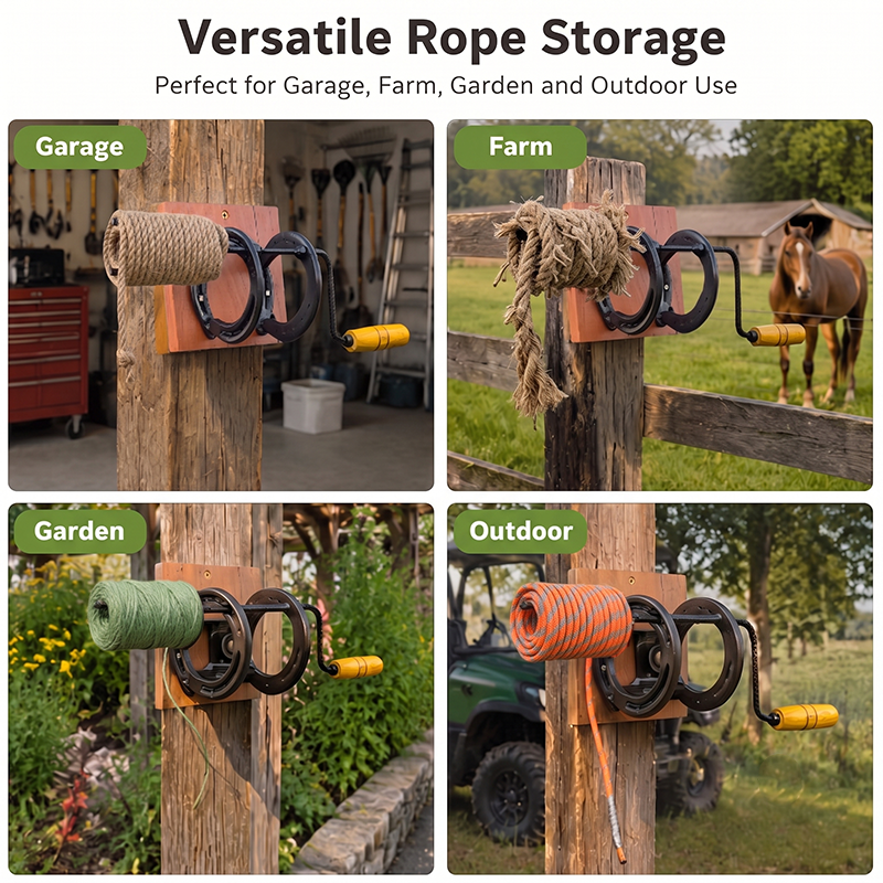 🤠 Horseshoe Rope Organizer
