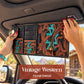 Western Floral Car Sun Visor Organizer – Vintage Style Storage Pouch