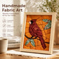 DIY Fabric Art Kit | No-Sew Fabric Mosaic Wall Art Craft with Frame & Tools
