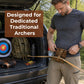Traditional Archery Bow Holster Hands-Free Leather Belt-Mounted Bow Carrier