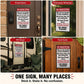 Funny No Soliciting Door Sign | Humorous Household Warning Plaque