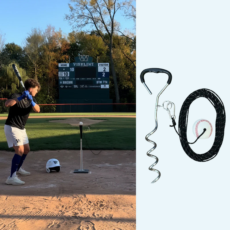 Baseball-on-a-Rope Swing Trainer – Improve Bat Speed, Contact & Power ⚾️🔥