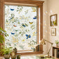 Botanical Stained Glass Leaf Window Film