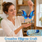 DIY Cloisonné Enamel Butterfly Wind Chime Craft Kit