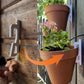 Wall-mounted ceramic basin hooks