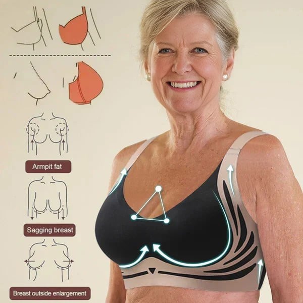 🔥🎁Super gather bra | Wireless Push-up Bra👍No more sagging breasts