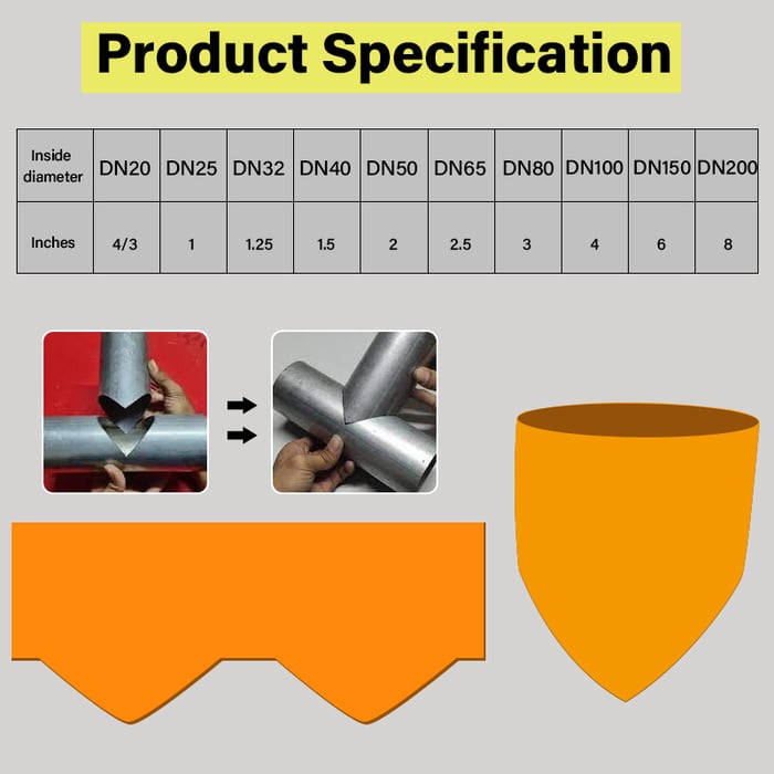 Precision Pipe Saddle Template Cutting Guide