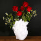 White Heart Irregular Creative Art Vase