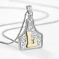 🤠 Letter Pendant CowTag Initial Necklace
