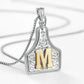 🤠 Letter Pendant CowTag Initial Necklace