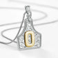 🤠 Letter Pendant CowTag Initial Necklace