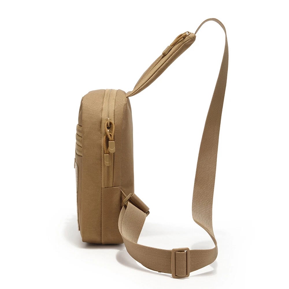 🎒 Stand Bag — Shoulder &amp; Chest Sling with Hidden-Carry Pocket — Durable Zippered Multi-Sport Pack