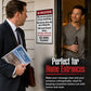 Funny No Soliciting Door Sign | Humorous Household Warning Plaque