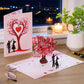 Romantic "Dancing Under the Heart Tree" 3D Greeting Card
