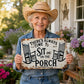 🌾 Porch Therapy Vintage Metal Sign