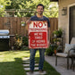 No Trespassing—We're Tired of Hiding Bodies (Metal Sign)