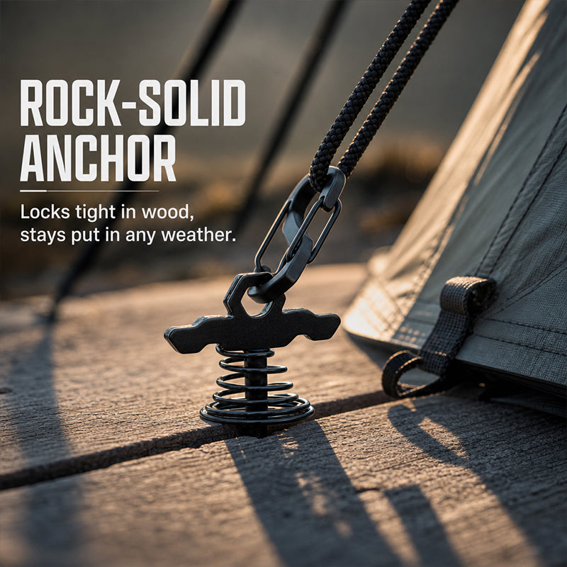 Heavy-Duty Ground Anchor Stakes | Camping Tent & Tarp Pegs