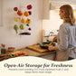 Wall-Mounted Fruit & Vegetable Storage Rack