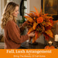 Autumn Harvest Floral Garden Stake Arrangement 🍁