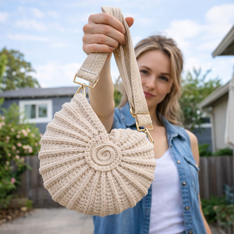 Radiant Nautilus Shell Bag 🐚 — Carry the Magic of the Deep Blue