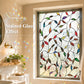 Botanical Stained Glass Leaf Window Film
