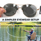 Stick-On Lens Inserts for Nearsightedness and Reading Glasses
