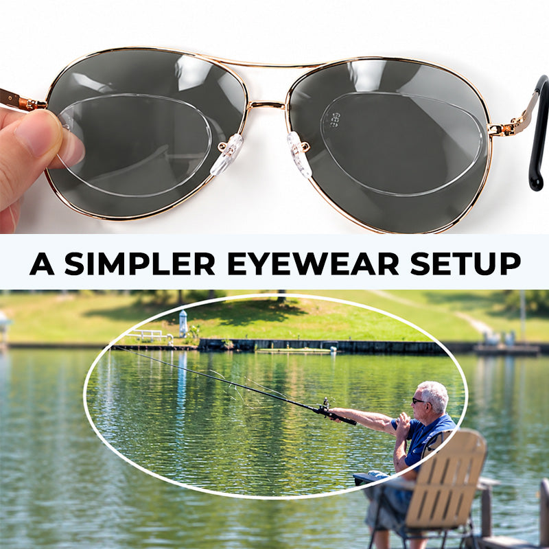Stick-On Lens Inserts for Nearsightedness and Reading Glasses