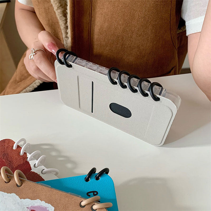 Loose-Leaf Notebook Cartoon Phone Case